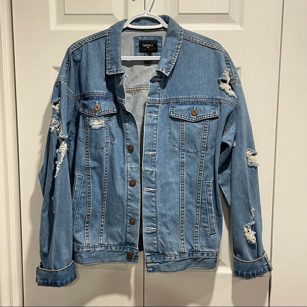 Distressed Denim Jacket